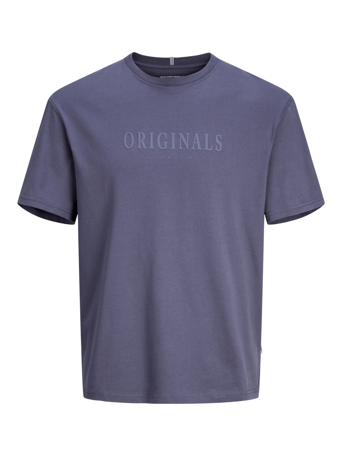 Camiseta básica texto engomado morada - JORFREDERIKSBERG TEE SS CREW NECK NOOS